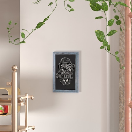 Flash Furniture 11 x 17 Rustic Blue Magnetic Hanging Chalkboard HGWA-GDIS-CRE8-562315-GG